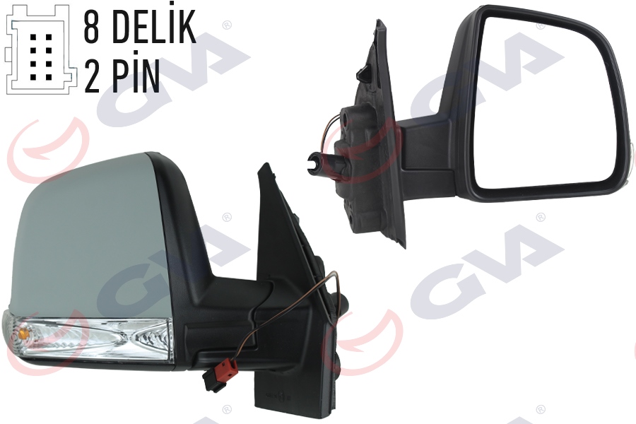 VIE-VM668-1L Dis Ayna  Sol  ( Fiat   Doblo Iii 2016- )