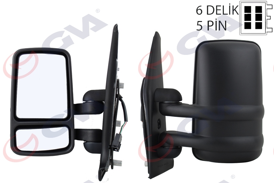 GVA 1019225 Diş Dikiz Aynasi Sol Master-Movano 95> Elektrikli Isitmali Konveks