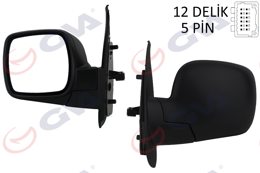 GVA 1016150 Diş Dikiz Aynasi Sol Kangoo 08> Elektrikli Isitmali Konveks 5 Fiş Vm-6131ehl