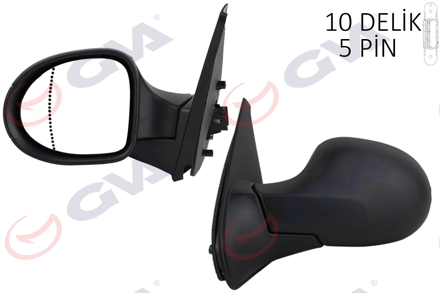 GVA 1014171 Diş Dikiz Aynasi Sol Symbol Thalia 08> Elektrikli Isitmali Asferik 5 Fiş Vm-6124ehal