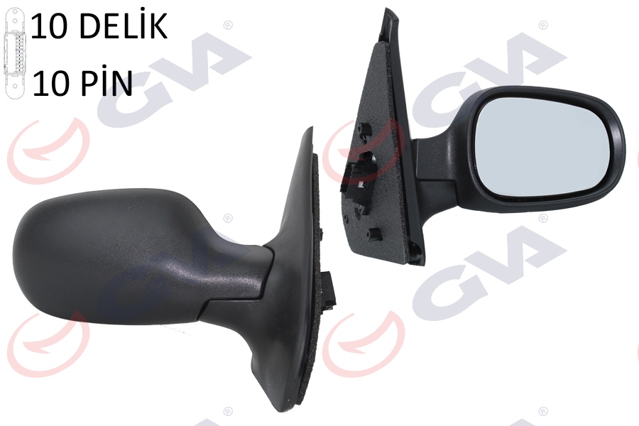 GVA 1014130 Diş Dikiz Aynasi Sağ Symbol 00> Elektrikli Konveks 3 Fiş Vm-136ehsr