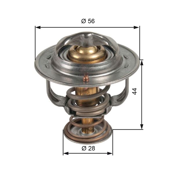 GATES TH48982G1 Termostat C4-P4008 1.8 Hdi 2012 > 4n13