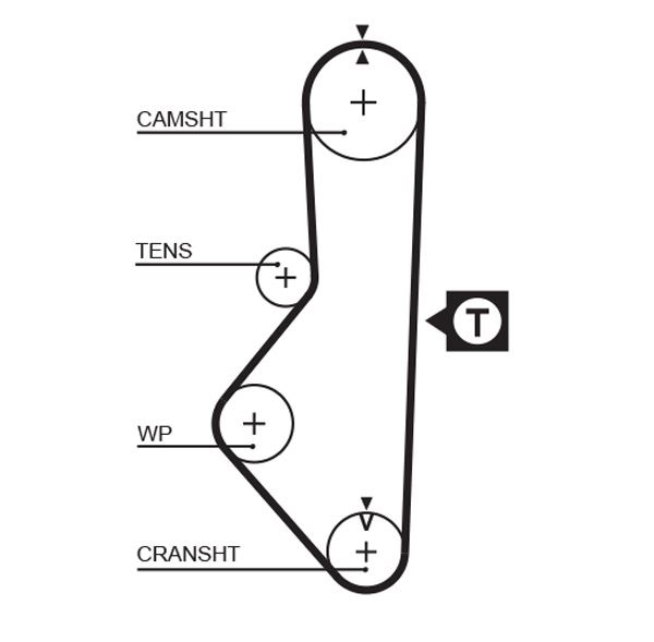 DAY-109RP220H Triger Kayisi 109 Dis 94123 ( Mazda  626 2.0 83-87 )