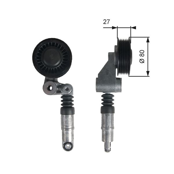 GATES T39236 V Kayiş Makarasi Komple    Volkswagen 06> 2.5 Tdi 2.0 Tdi
