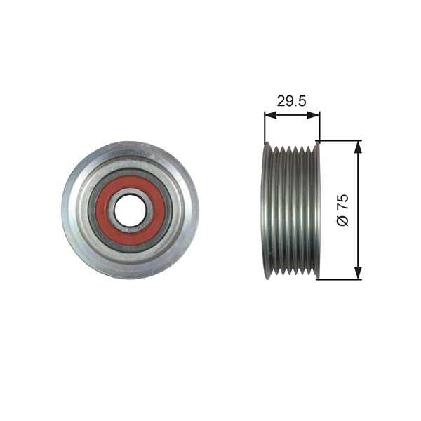 GATES T36447 Alternatör Gergi Rulmani Civic-Civic S 2.2 Ctdi N22a2 05 >