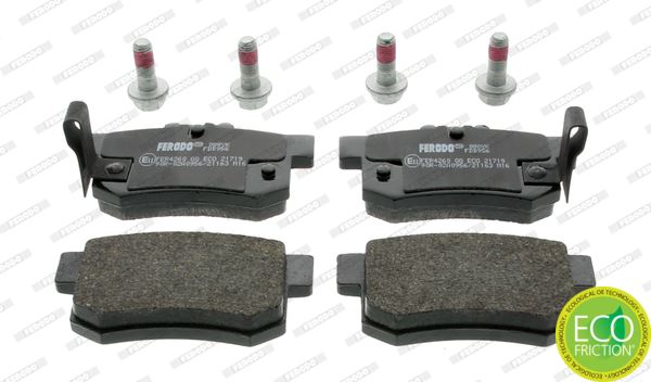 FERODO FDB956 Arka Fren Balata Honda Civic 1.6l D16 Vtec Vti 01-05 / 1.4l 1.6l 96-01 / 1.6l R16a2 Vtec Sedan 06-> / Accord 2.0l F20 90-98 / Legend 3.2l 91-96 / Suzuki Sx4 1.6l M16a Rw416 05->