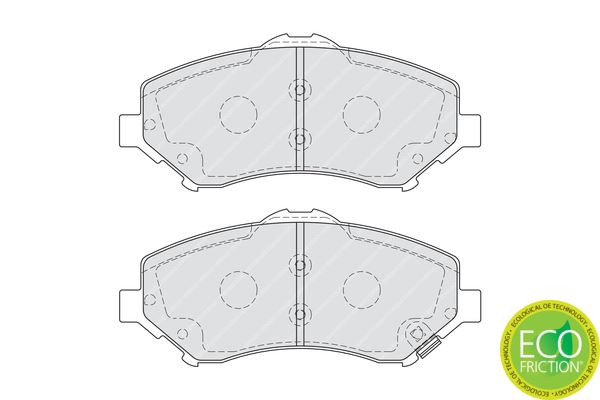 FERODO FDB4074 Ön Balata Fiat Freemont 11> Jeep Cherokee 11> Dodge Journey 10> Nitro 07> 2.0 Crd 2.4 2.7 2.8