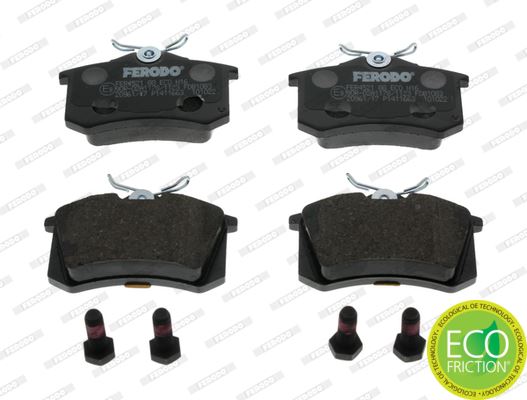 FERODO FDB1083 Arka Balata Fluence-Megane Ii-Iii-P207-P308-P307-Partner-Berlingo-C2-C3-C4-Crossland- Bora-Passat 97 >Golf Iv-V-Polo 87x52.9x17