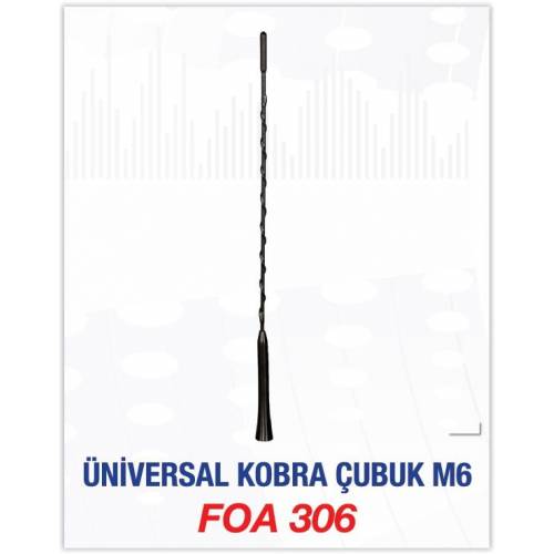 FLAS FOA305 Tavan Anten Çubuğu Kobra M5 Üniversal Vw-Toyota-Reno-Fiat-Opel