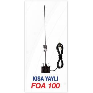 FLAS FOA100 Oluk Anteni Kisa Yayli Üniversal