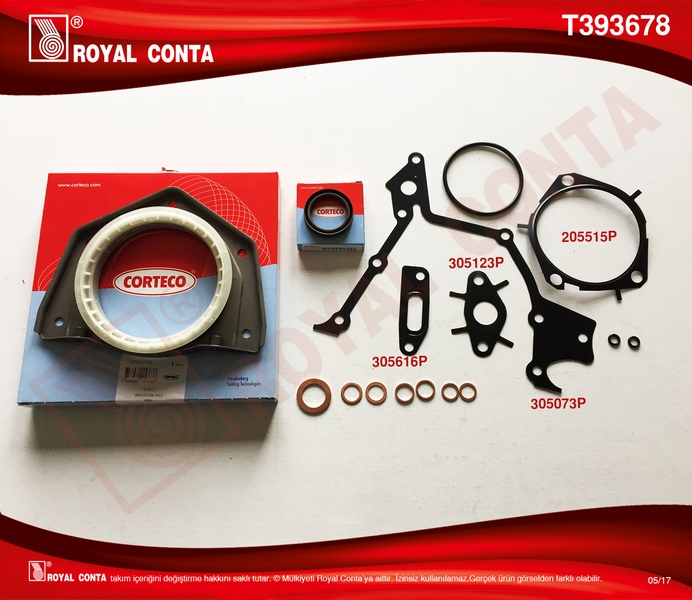 ROYAL T393678 X Alt Takim Conta Doblo-Punto 1.9dizel 223a6.000