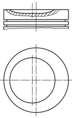 FM 87-70221 050 Piston+Segman 84.50 Mm E30-E34-E36
