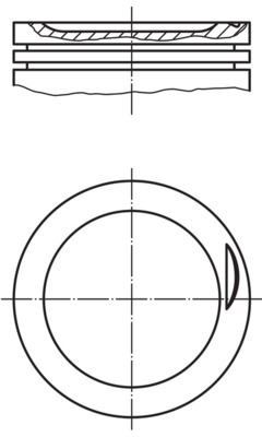 YEN-31-04327-000 Piston+Segman Komple-Std(Vw Passat 01-05  Audi A4 01-08)Alt
