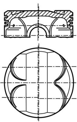 FM 87-70228 STD Piston+Segman 84.00 Mm E46-E81-E87-E90