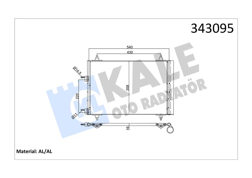 BSG 70-525-008 Klima Radyatörü  307