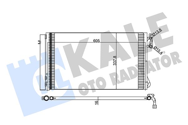 KALE 376700 Klima Radyatoru Bmw E81 E82 E87 E88 E90 E91 E92 E93 E84 E89