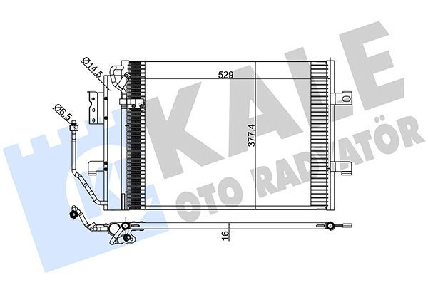 KALE 380900 Klima Radyatoru Mercedes A-Class W168 97>04