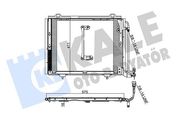 KALE 381000 Klima Radyatoru Mercedes C-Class W202 S202