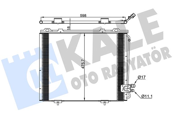 KALE 381300 Klima Radyatoru Mercedes E-Class W210 S210
