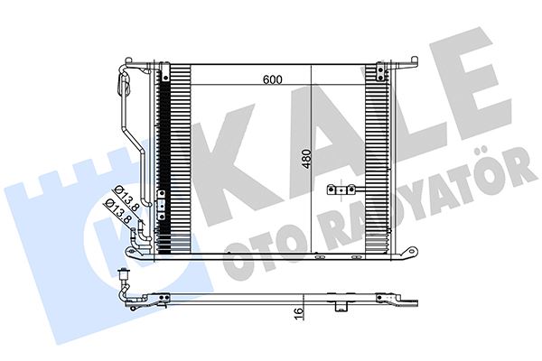 KALE 381400 Klima Radyatoru Mercedes W220 C215 R230