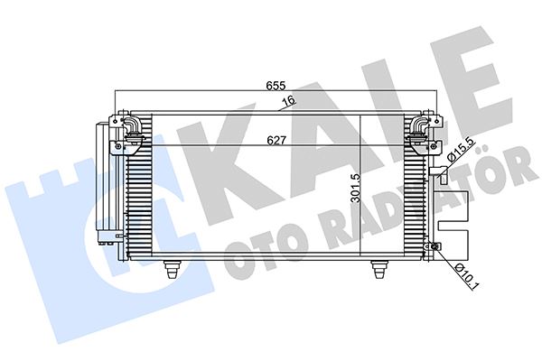 KALE 389900 Klima Kondenseri Subaru Forester Al-Al