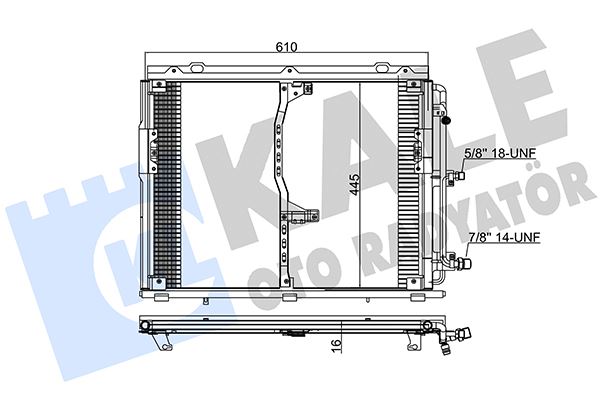 KALE 392400 Klima Radyatoru Mercedes S-Class W140 91>98