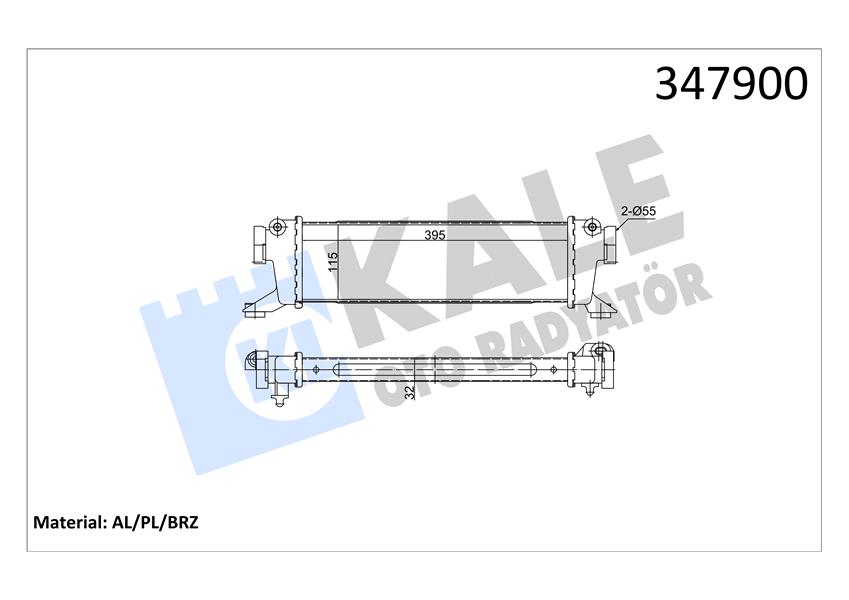 KALE 347900 Turbosarj Radyatoru Mercedes A-Class W168 01>04 Vaneo 414 02>05