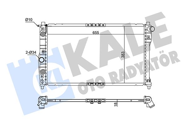 KALE 342255 Radyatör Daewoo Nubira-Saloon-Wagon Al-Pl-Brz