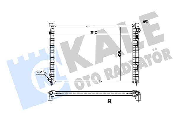 KALE 350700 Motor Su Radyatoru 18 K4f Freelander I L314 00>06