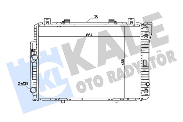 KAL 351500 Su Radyatörü  W140