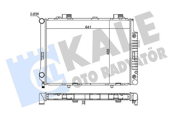 KALE 351600 Motor Su Radyatoru Mercedes E-Class W210 S210