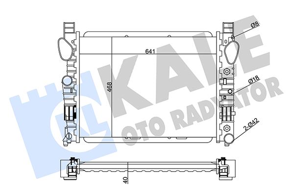 HLL-8MK 366 302-551 Su Radyatoru ( Mercedes W215-W220 / S320 -M113 )