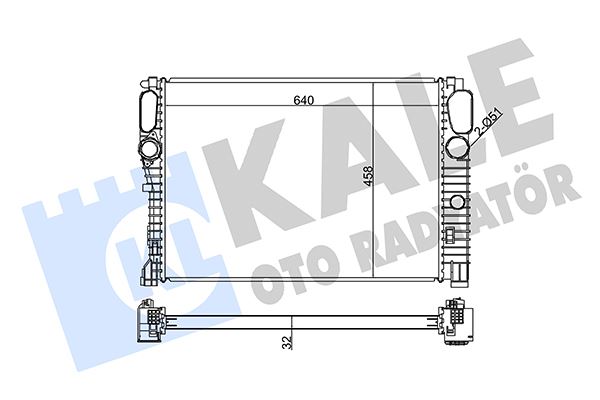 KALE 351900 Motor Su Radyatoru Mercedes C219 W211 S211