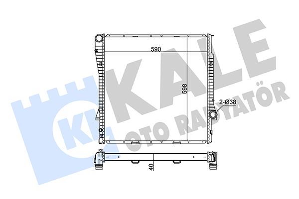 KALE 354200 Motor Su Radyatoru Bmw M57 M62 N62 X5 E53 00>06