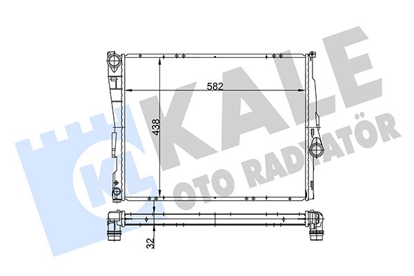 KALE 354400 Motor Su Radyatoru Bmw M47 M52 M54 M57 E46 E85 E86 Manuel Sanziman