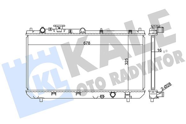 KALE 359900 Radyatör Mazda 323 F Vi Al-Pl-Brz 325x678x22