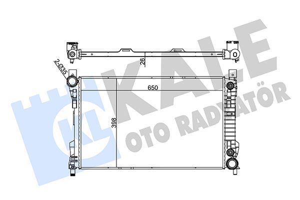 HLL-8MK 366 304-351 Su Radyatoru Mercedes C-Serisi (W203) Clk (C209)