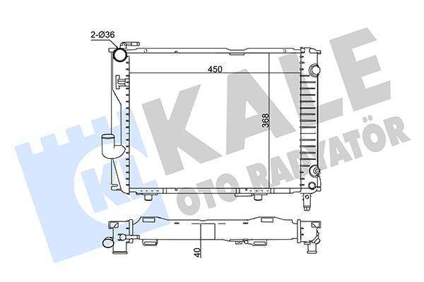 16-2843B Su Radyatoru Brazing Mercedes (W124) 260e-280e-300e-300te-320e-320te-E280-E300-E320 A-T/M-T Ac- 1984-1995