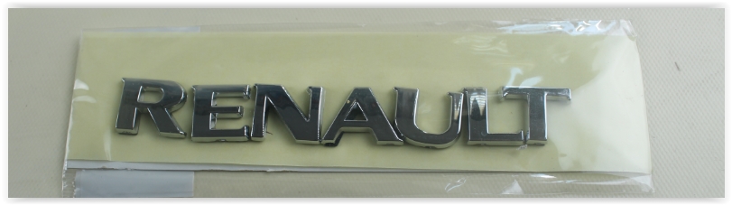 OZAR 5Y100 Arka Renault Yazisi Clio Iii-Symbol-Megane Ii-Kng 09 > Ayrik Tip-Y.M.