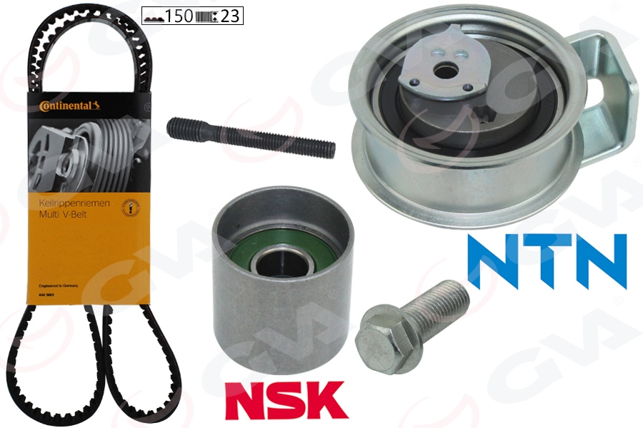 GVA 59T7525 Triger Seti 150x23 Passat1.8t 01-05 2.0 01-05 -A4-A6 1.8t Bfb-Awm-Awt-Alt K035491xs Kütüksüz