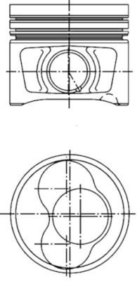 KOLBEN 40408620 Motor Piston Segman 0.50 Jetta-Caddy 2.0tdi 1-2 Cy 81.01 Bgw-Bpw-Bhw-Bmm-Bmp-Brt-Bss-Bvh-Bww Cyl
