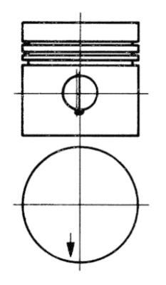 KOLBEN 91430600 Piston Segman Std 87.00mm Mercedes M115 W110 W115 W123