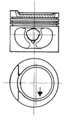 KOLBEN 93872620 Motor Piston Segman 0.50 Passat 1.6 Ltr 20 Pim 81.01 Abm-Ju-Pp-Rn-Sa-1f-Abn-Abx-Acr-Dt-Dta Cyl