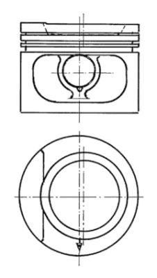 KOLBEN 93876610 Motor Piston Segman 0.25 Jetta-Golf-Audi 1.8 Ltr 20 Pim 81.01 Rs-Ru-Sh-Aam-Acc-Add-Adf-Ann Cyl