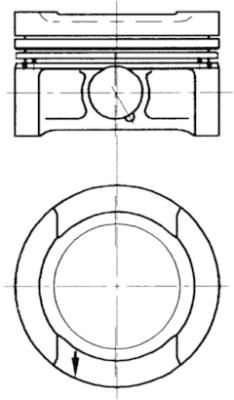 KOLBEN 94503700 X Motor Piston Segman Std Polo Classic-Golf Iv-A4-A3a 1.6 20pim 81.01 Adp-Aeh-Apf-Aek-Aft-Ahl C
