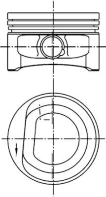 KOLBEN 94773600 Motor Piston Segman Std 1.4 Polo-Golf-Caddy 60 Ps 17 Pim 76.51 Akk-Anw-Aud Sil
