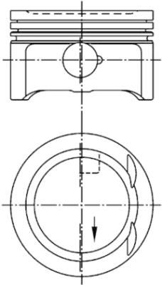 KOLBEN 94953600 Piston Segman Std. 90.91mm Mercedes M111 W202 C208 W210 R170