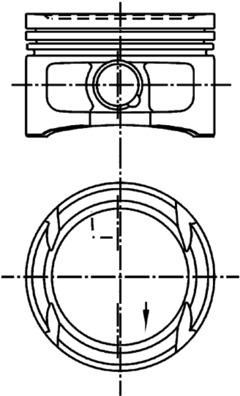 KOLBEN 99562600 Motor Piston Segman Std Bora-Jetta-Golf 1.4 16v 17pim 76.50 Afh-Afk-Ahw-Akq-Aua-Bby-Bbz-Bca Cyl