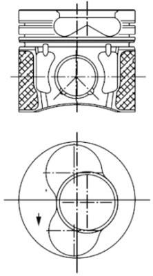 SUPSAN ZZ029-3.4-STD Piston Vw Bora-Caddy-Golf 4-5-Jetta-Passat-Polo 1.9tdi Atd-Avb-Axr-Bew-Bjb-Bkc-Bls-Bmt-Bsu-Bxe-Bxf