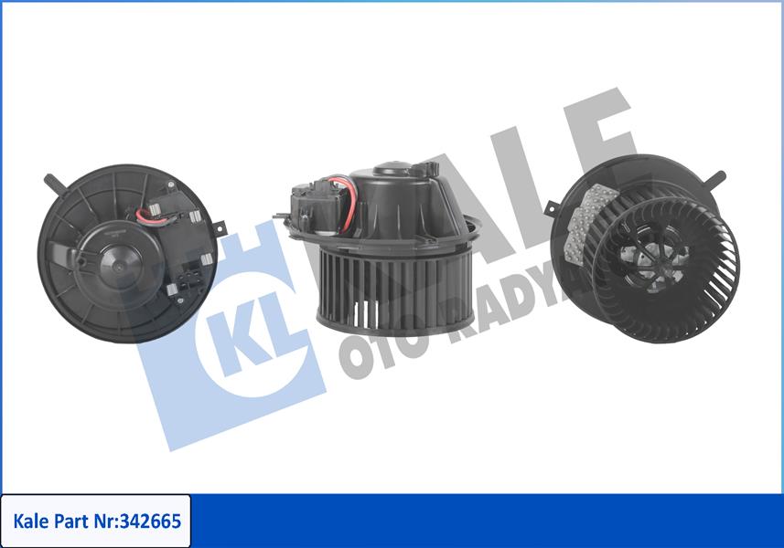 KALE 342665 Kalorifer Motoru 12v Golf V 03-08 -Jetta Iii 05-10 -Touran 03-10 A3-Leon-Toledo-Altea Otom.-Klim